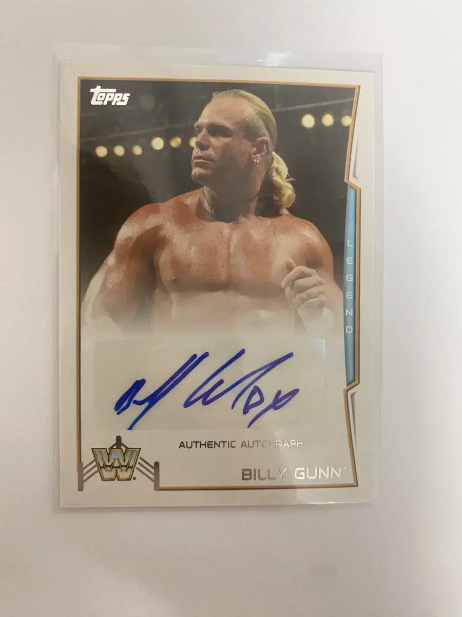 WWE billy gunn relic auto 친필싸인카드